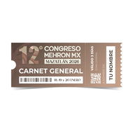 Carnet General Congreso MEHRON 2026